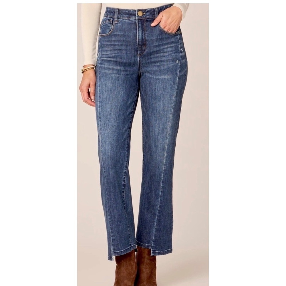 Democracy Ab'solution Straight Leg Jeans Dark Wash Blue Size 12‎ B29607KAR K2